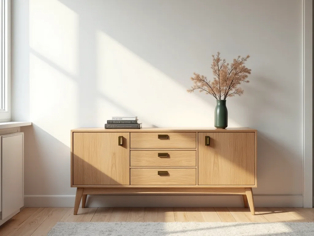 Sideboard aus Eiche in heller Einrichtung