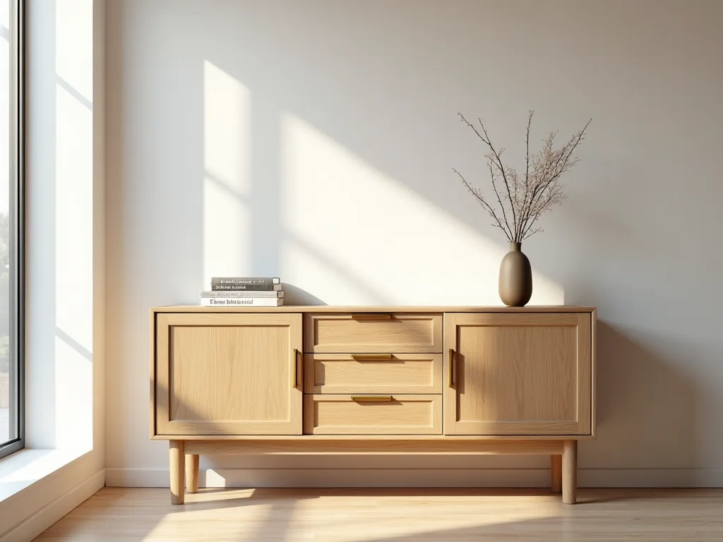 Sideboard aus Eiche in heller Einrichtung
